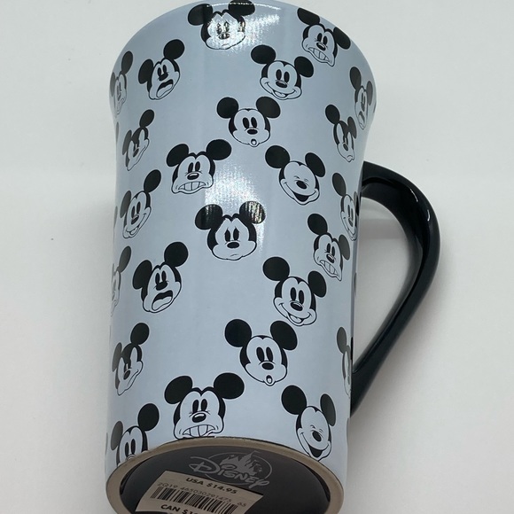 NWT DISNEY MICKEY MOUSE FACES TALL CERAMIC COFFEE MUG—BRAND-NEW, NEVER USED! - Picture 5 of 11